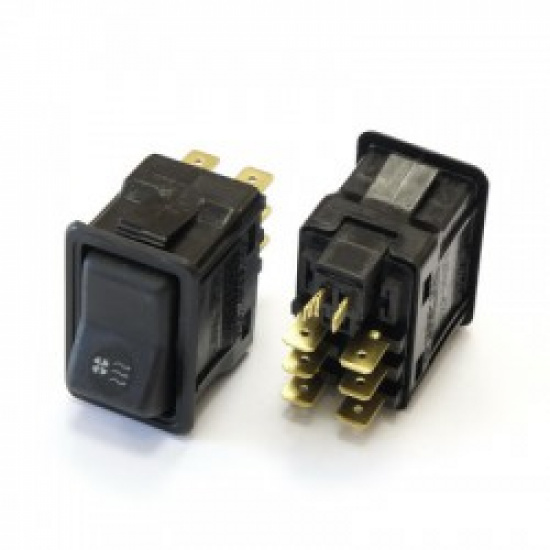 Большое фото товара - клавиша вентилятора отопителя 8 контактов арт. 82.3709-04.09 ("Автоарматура"), 00000002400. Вариант №1